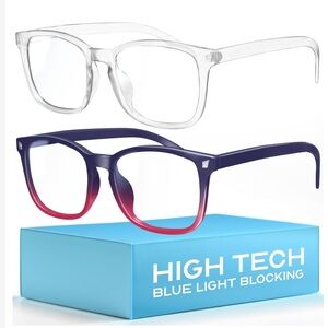 High Tech 99% Blue-Light Blocking Computer Glasses Screen Fatigue/UV Protection